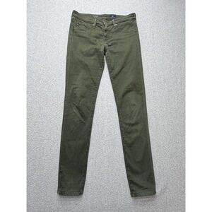 AG Adriano Goldschmied The Legging‎ Jeans Womens 27R Green Skinny Stretch